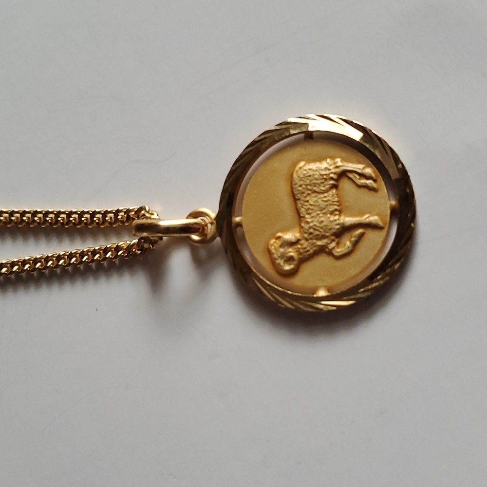 Aries Zodiac Pendant Necklace